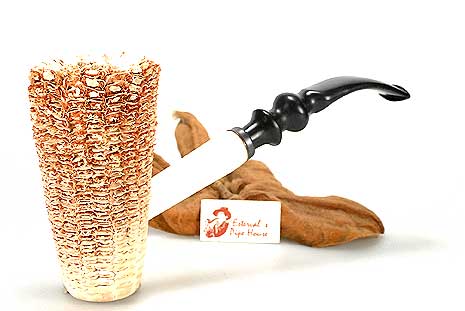 Maiskolbenpfeife Freehand Natur oF  Maiskolbenpfeife Freehand Natur oF